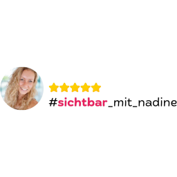 Sichtbar mit Nadine Logo